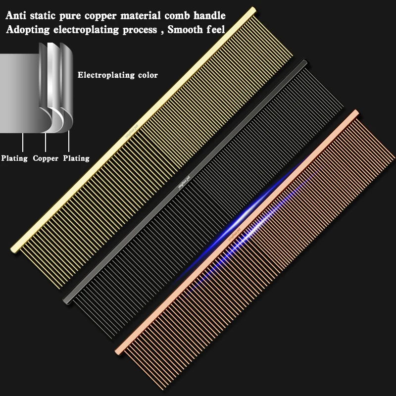 Peine de Piano para mascotas, peine con nudo abierto para recoger el pelo, peine para gatos de pelo largo, elimina el pelo flotante, dientes densos, dientes esparsos, peine para perros - imagen 5