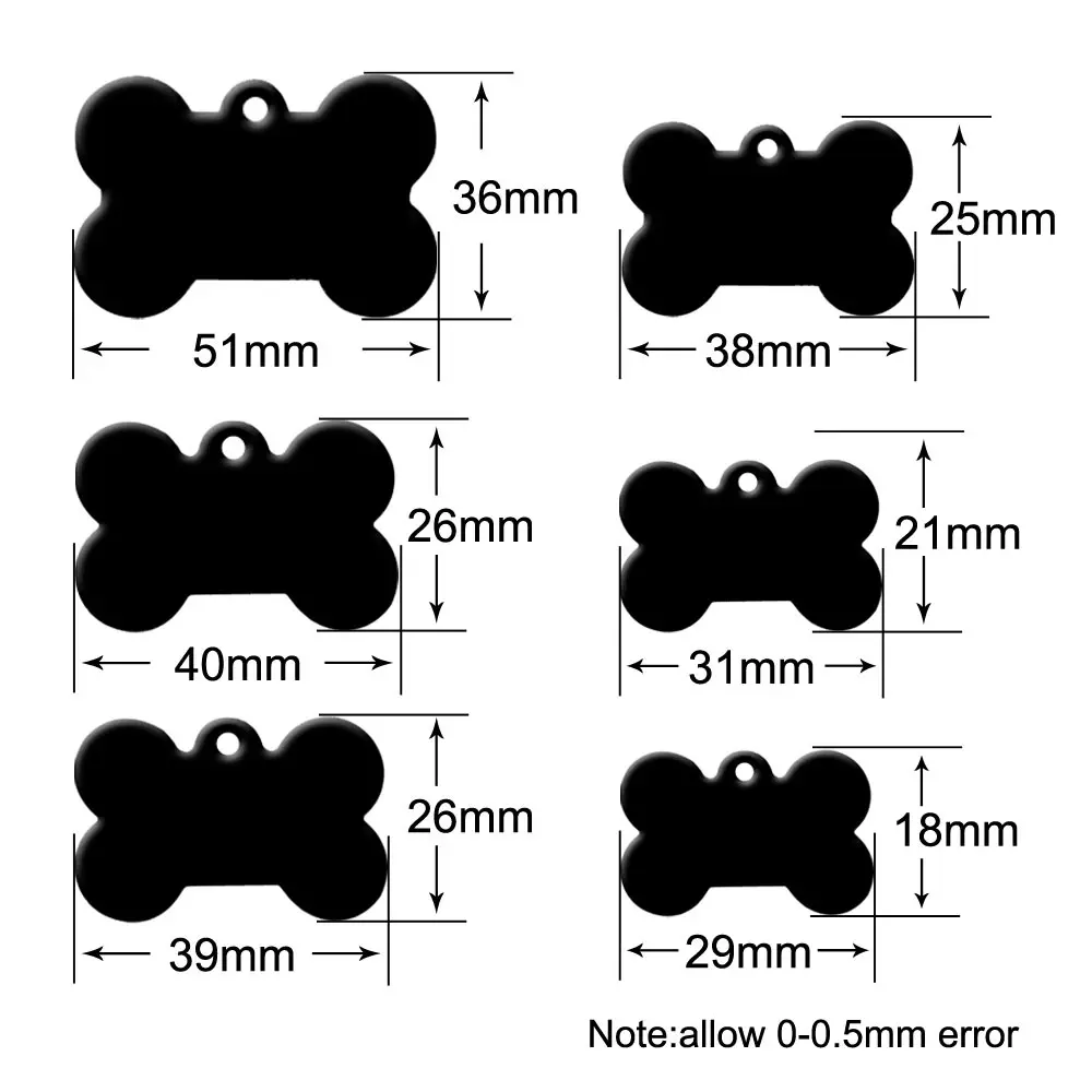 Etiqueta identificación nombre para perro – Placa grabada láser - imagen 5
