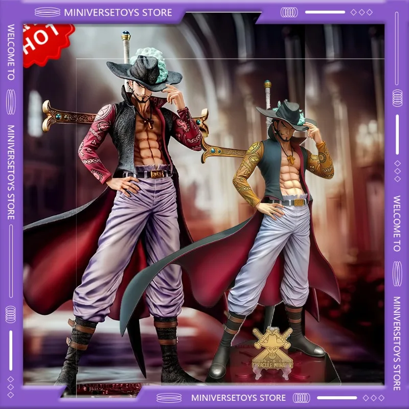 Nuevas figuras de Anime de una pieza, 30CM, Dracule Mihawk, colección de estatuas de PVC, modelo de decoración de habitación, juguetes de regalo de cumpleaños para niños