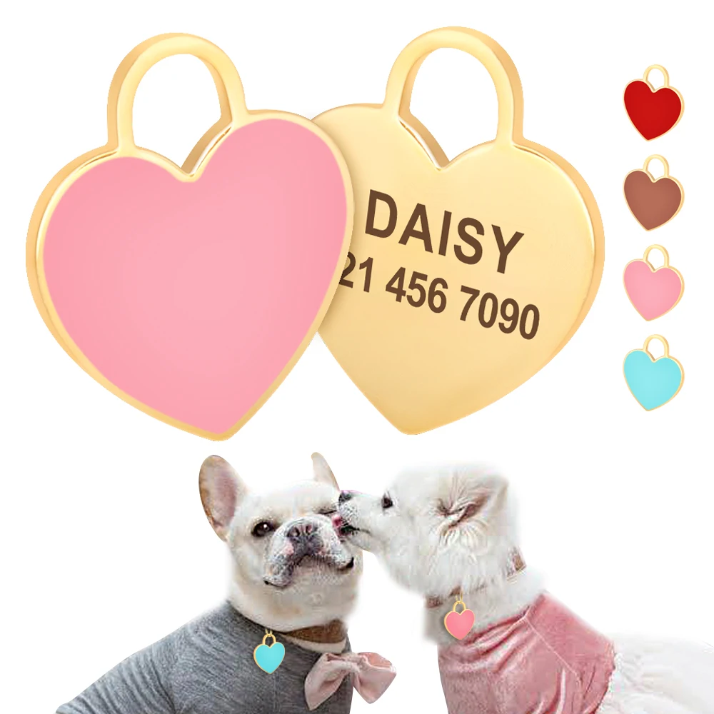 Placa identificación collar para perro y gato – Nombre grabado