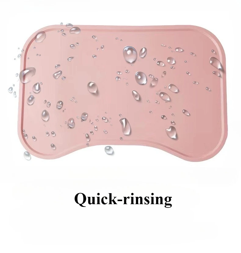 Cuenco para perro y gato, estera de comida con labios altos, almohadilla de alimentación impermeable de silicona para comida de mascotas, bandeja alimentadora para cachorros, cojín de agua, estera para aperitivos - imagen 3