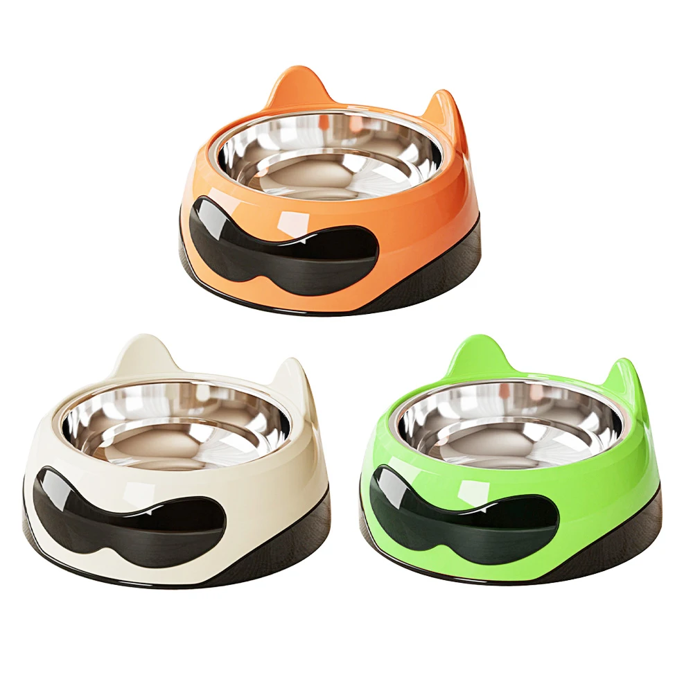 Cuenco para perros y gatos antideslizante, Simple, de dos colores, estilo de moda, comida para cachorros y gatos, alimentador de agua potable, accesorios para cuencos para mascotas - imagen 2