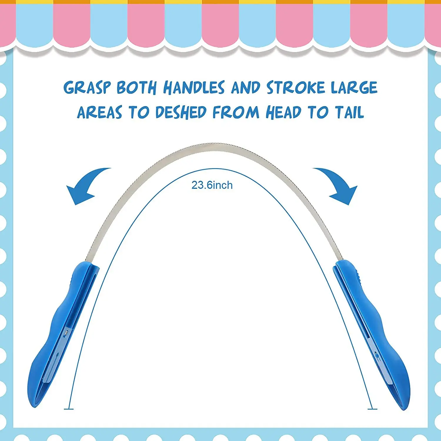 Removedor de pelo para perros y gatos, herramienta de aseo para mascotas, accesorio de cortadora desmontable, peines Recortadores para mascotas, depilación desmontable a gran escala - imagen 4