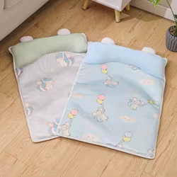 Alfombra refrescante con almohada para mascotas – Gatos y perros pequeños de verano