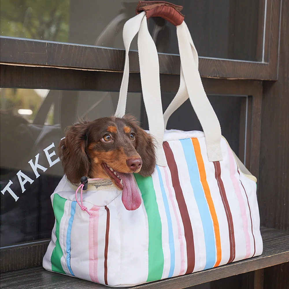 Bolsa bandolera transpirable para perros pequeños – Transportín portátil