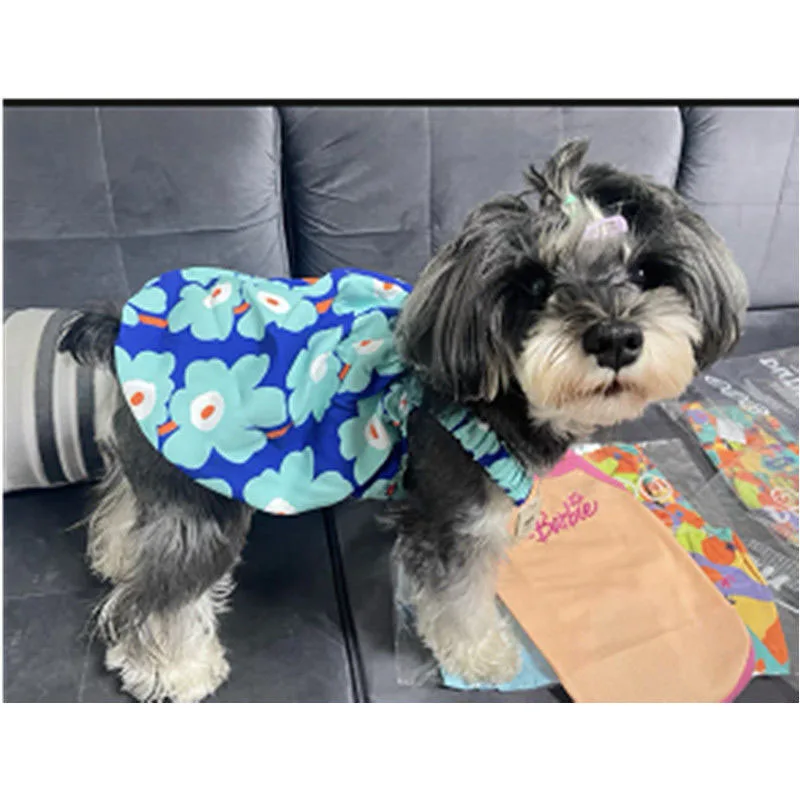 Ropa para mascotas, falda para perro pequeño, abrigo para gato, chaleco bonito de verano, vestido de tirantes colorido, camisa transpirable fresca para cachorro, Yorkshire, Chihuahua - imagen 5