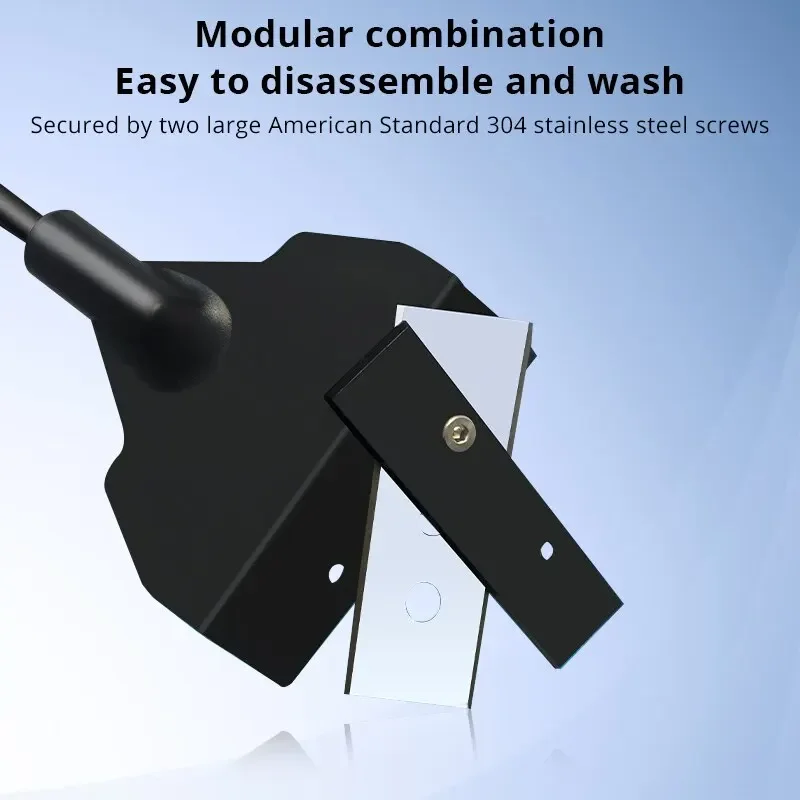 Limpiador raspador de algas para acuario, mango largo, hoja de afeitar desmontable para tanque, herramienta limpiadora de vidrio, cepillo limpiador para acuario - imagen 3