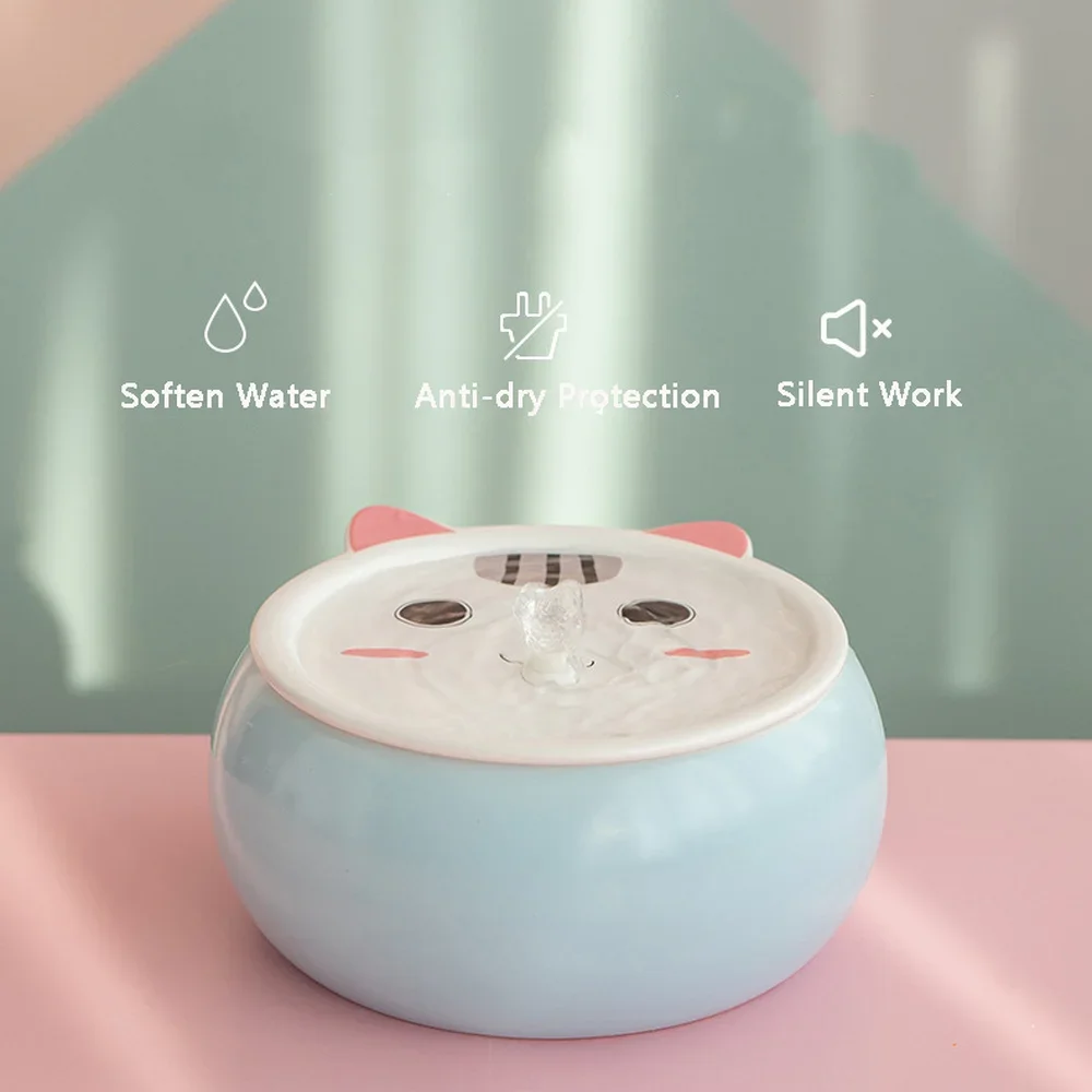 Fuente de agua potable eléctrica para gatos y perros, alimentador automático de mascotas, dispensador de agua, 1,8l de capacidad - imagen 3