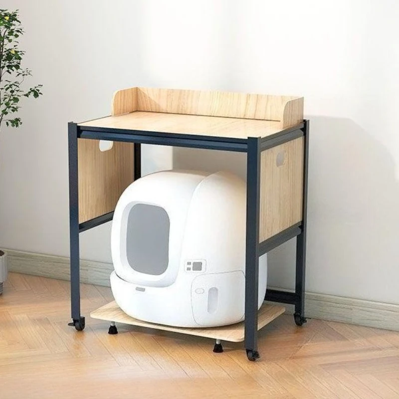 Árbol de inodoro para gatos, almacenamiento para gatos, caja de arena, accesorios de torre, soporte para caja de arena para gatos, muebles para árboles, suministros de productos para mascotas - imagen 4