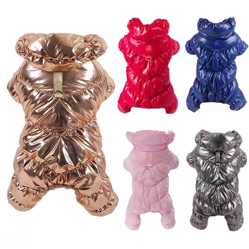 Ropa cálida de invierno para perros pequeños y medianos, chaqueta gruesa de lana para gatos, ropa para mascotas, abrigo para disfraz de cachorro Chihuahua Bulldogs