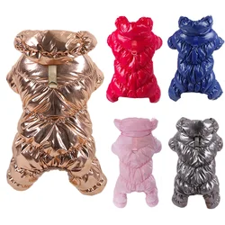 Ropa cálida de invierno para perros pequeños y medianos, chaqueta gruesa de lana para gatos, ropa para mascotas, abrigo para disfraz de cachorro Chihuahua Bulldogs