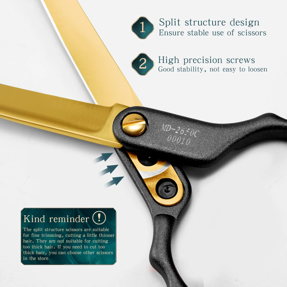 Tijeras profesionales para mascotas, tijeras curvas, tijeras volteadas, tijeras de adelgazamiento, herramientas de aseo para perros Teddy Pomeranian, 6,5 pulgadas - imagen 4