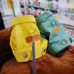 Abrigo vaquero primavera para perros pequeños y medianos