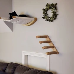 Escaleras con hamaca para gatos – Muebles de pared