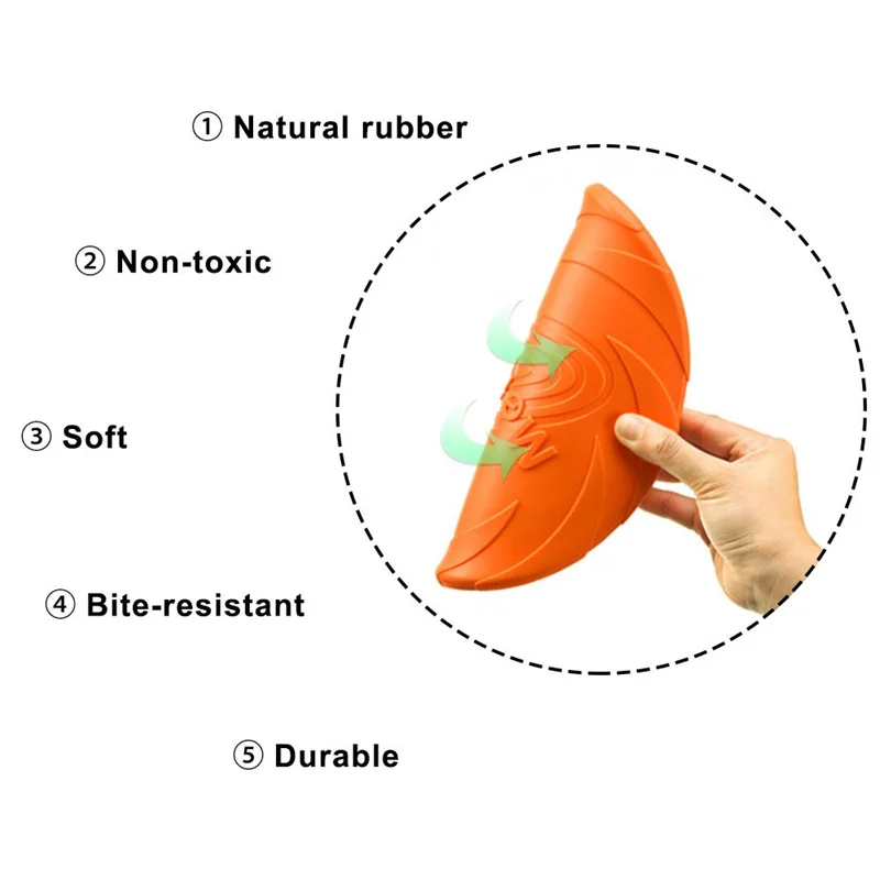 Disco volador resistente para perros: juguete de entrenamiento para cachorros - imagen 5