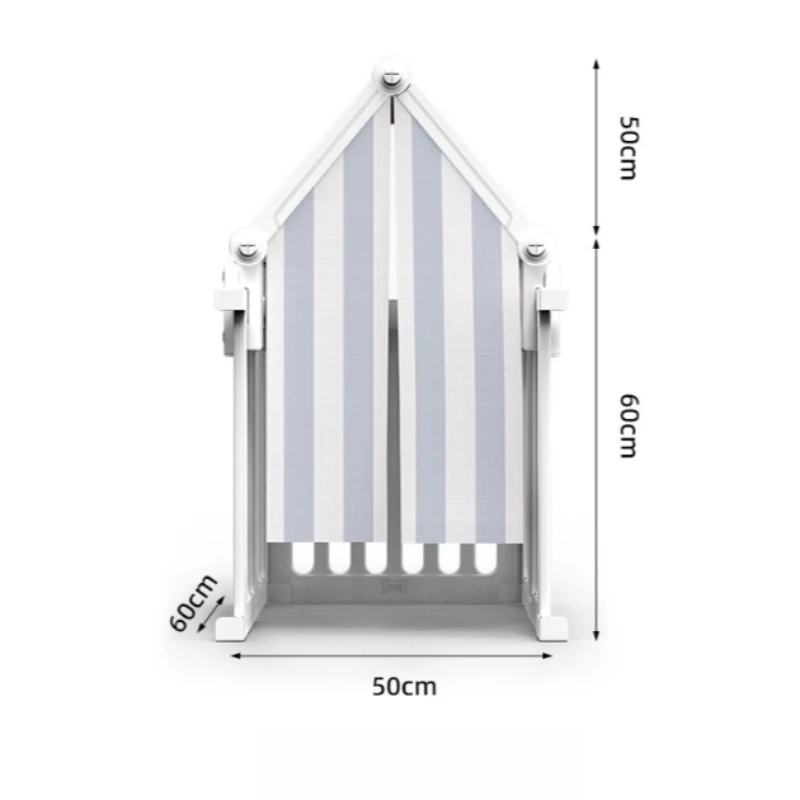 Corral plegable con casa para perros y gatos – Barrera anti-escape - imagen 5
