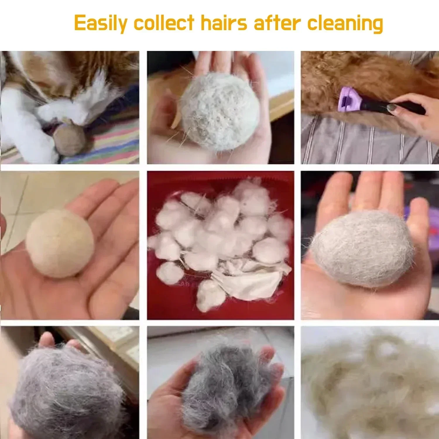 Peine de depilación para perros grandes, cepillo de aseo para mascotas, peine para gatos, masaje de pelo para perros, removedor de pelo para gatos, limpieza de aseo - imagen 5