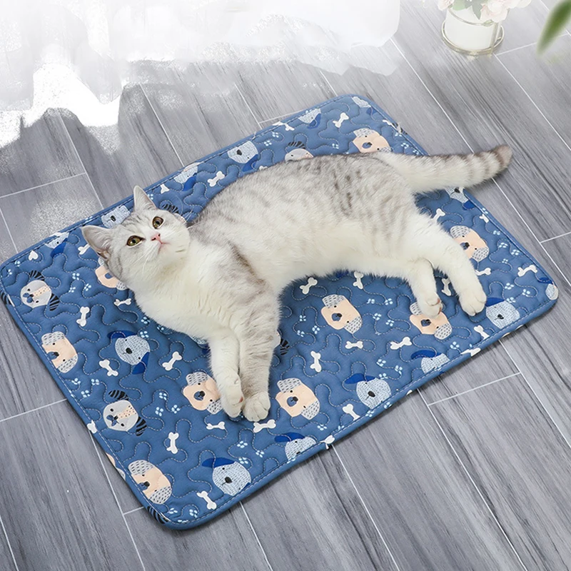 Alfombrillas de refrigeración de verano para mascotas, almohadilla de hielo portátil para dormir para perros pequeños, medianos y grandes, cama transpirable para perros, accesorios para mascotas D9276 - imagen 3