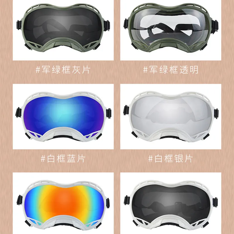 Gafas de sol tácticas resistentes a la lluvia y la nieve para mascotas, gafas a prueba de viento para exteriores, suministros para perros grandes, 1 - imagen 4