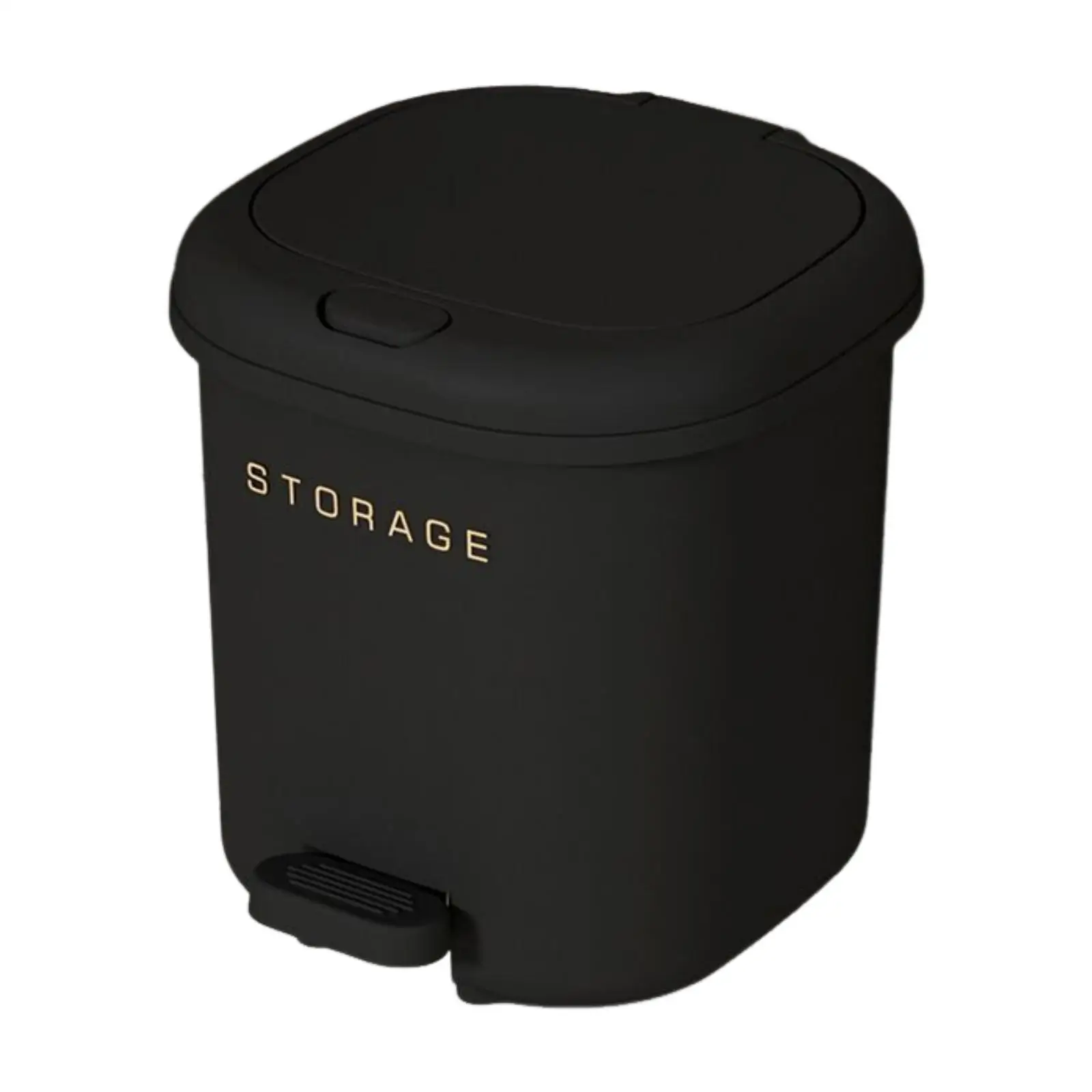 Press Type/Step on Trash Can Restroom Bathroom Versatile Kitchen Office Dustbin with Lid Wastebasket Garbage Bin with Foot Pedal