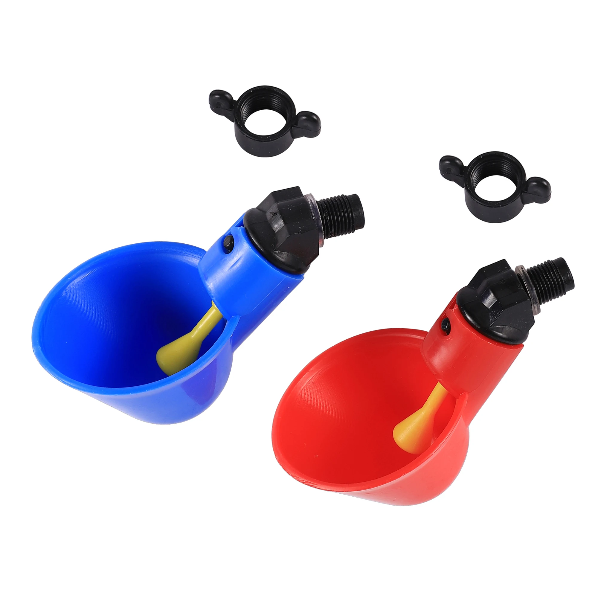 10 Uds. Cuenco automático para pollos, pato, ganso, codorniz, alimentador de agua, granja, aves de corral, gallinero, bebedero, tazas para beber, fácil instalación - imagen 5