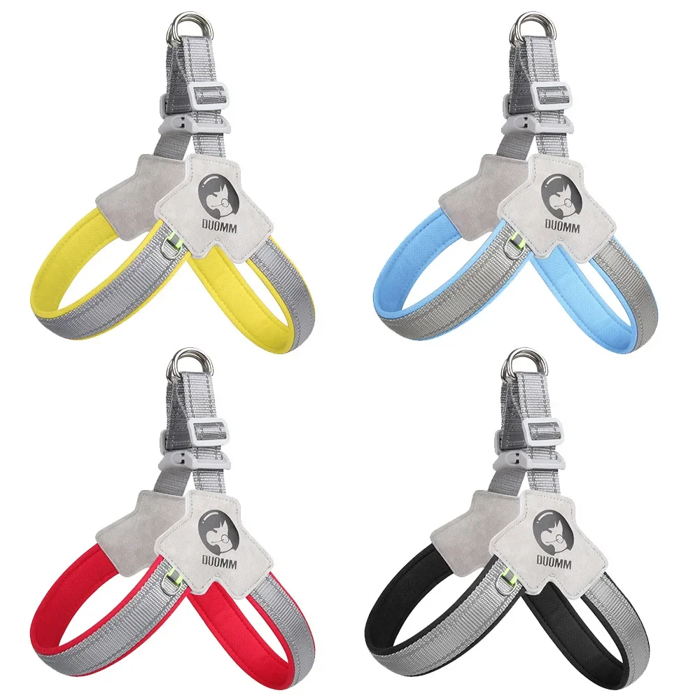 Nueva cuerda de tracción para perros, tipo sillín, correa para el pecho para perros, correa para el pecho reflectante transpirable, cuerda de tracción para mascotas, productos para mascotas - imagen 5