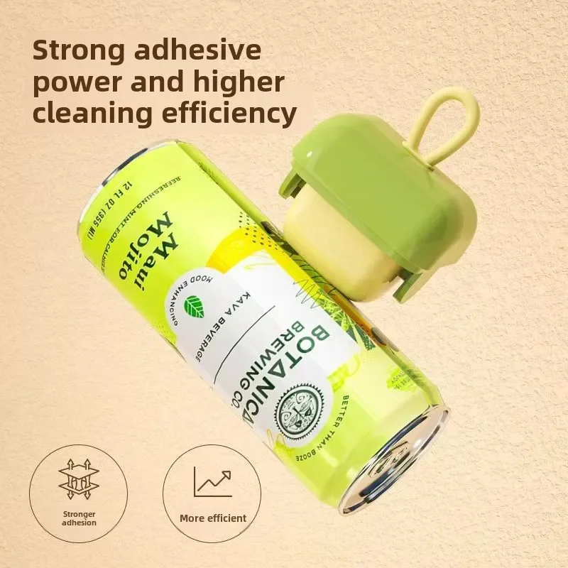 Rodillo de pelusa reutilizable portátil, Gel lavable súper adhesivo para ropa, depilación de mascotas - imagen 4