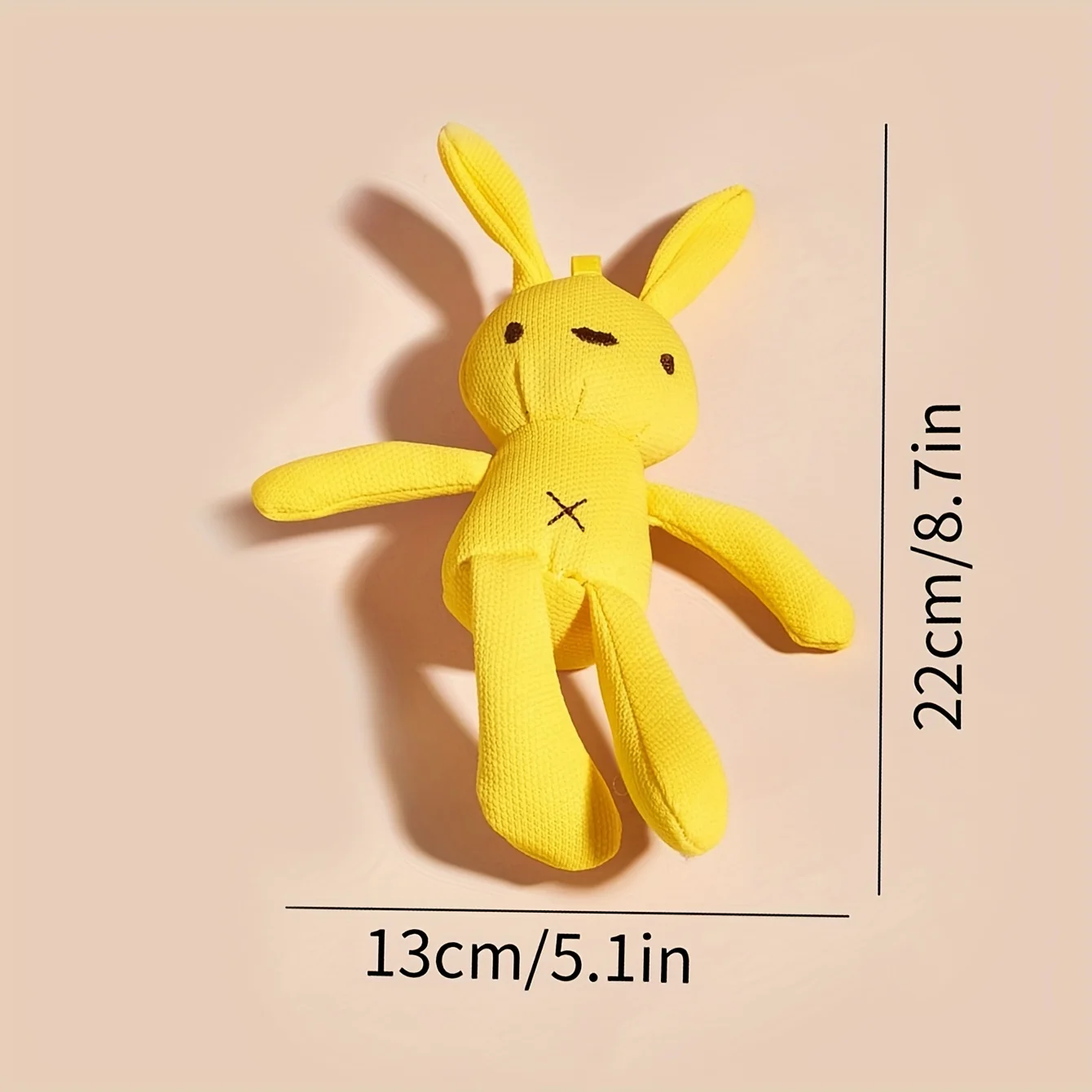 A random color Easter cartoon rabbit pet plush toy with dogs, cats interactive play Valentine's Day, party birthday gifts - imagen 2