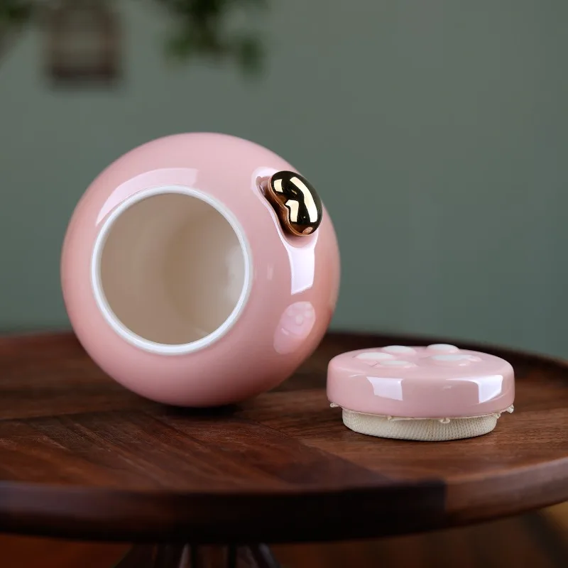 Urna de cerámica para mascotas, recuerdos para perros y gatos, urnas para cenizas, gatos, cachorros, mascotas, caja de cenizas funeraria conmemorativa para perros y gatitos, suministros funerarios - imagen 2