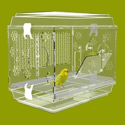Jaula acrílica transparente para aves grandes y Calopsita