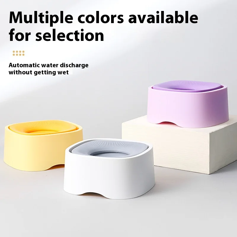 Cuenco de agua antisalpicaduras para mascotas, plato para beber sin desorden para gatos y perros con diseño flotante que mantiene la barbilla seca y fácil de limpiar - imagen 4