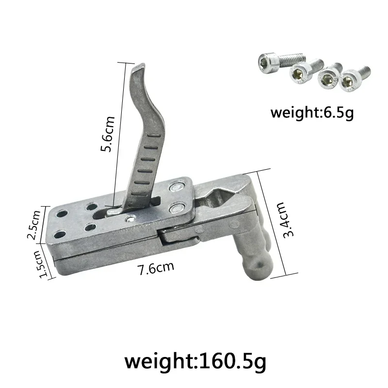 Dispositivo de liberación de banda de goma para tirachinas largo, Material de aleación, gatillo de tiro de tirachinas grande, piezas y accesorios de tirachinas DIY - imagen 2