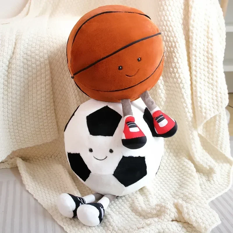 Muñeco de fútbol cm, juguete de peluche de baloncesto, muñeca de fútbol creativa, almohada, pelota para mascotas, juguete interactivo para perros y gatos - imagen 2