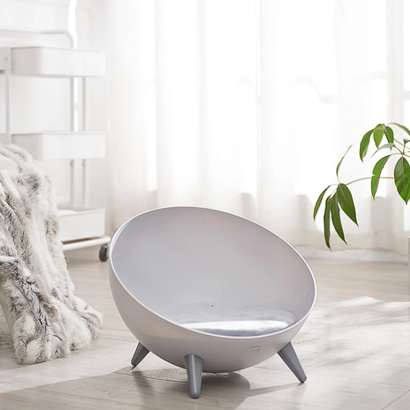 Arena para gatos cálida en verano, arena para gatos hemisférica extraíble y lavable para perros pequeños y gatos - imagen 2