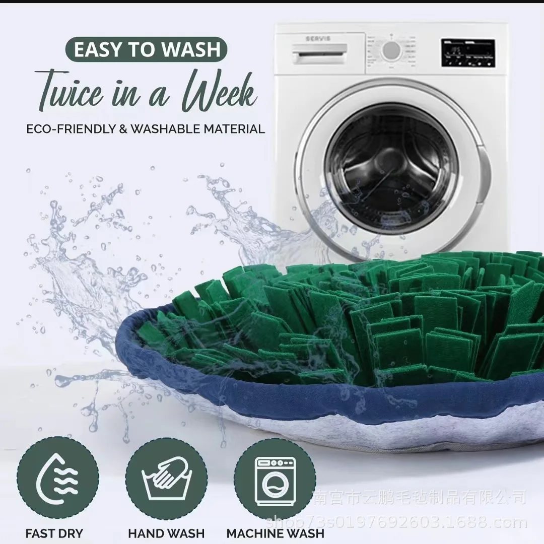 Almohadilla de fieltro para olfactory, almohadilla antiasfixia para alimentación, juguete para mascotas, estera de comida lenta para perros, estera de entrenamiento para olfactory, productos para mascotas - imagen 4