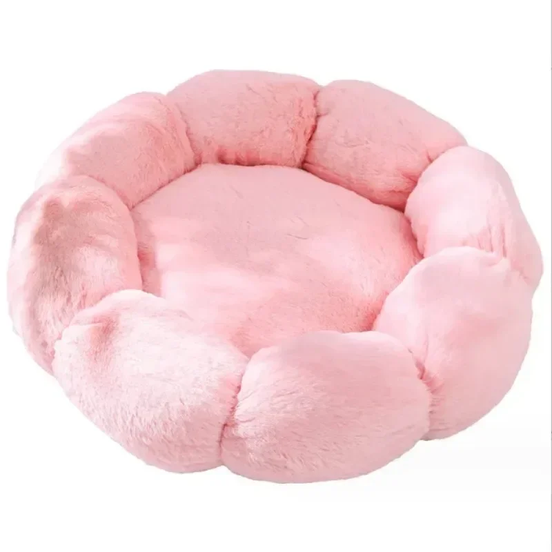 Cómoda cama para mascotas para dormir, única en forma de flor para uso interior y exterior, colchoneta para perros, camas para perros grandes, adecuada para el invierno - imagen 3