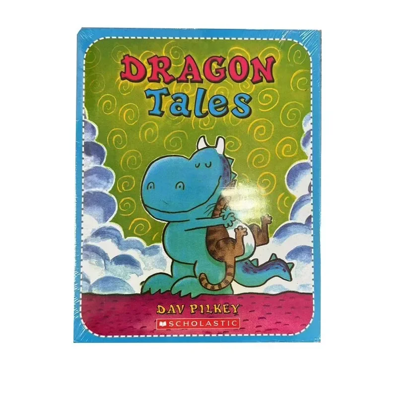 Scholastic Dragon By Dav Pilkey para niños, juego de libros de cuentos de lectura, imágenes para dormir, cómics en inglés, 5 libros por juego