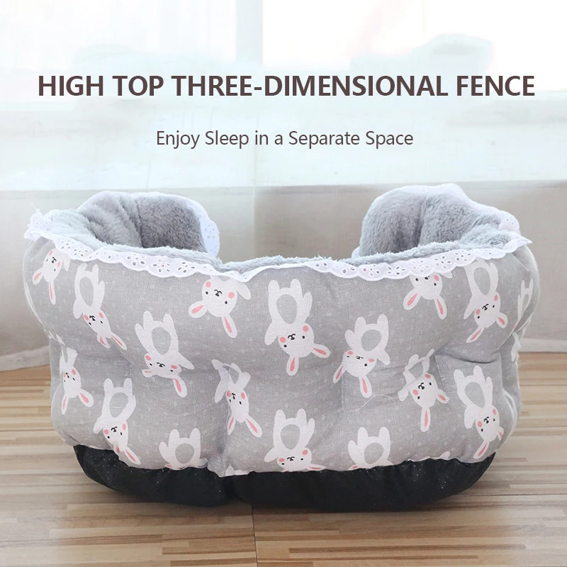 Cama elevada para perros y gatos, nido de dormir de felpa suave, sofá para perros y gatos, suministros para mascotas - imagen 4