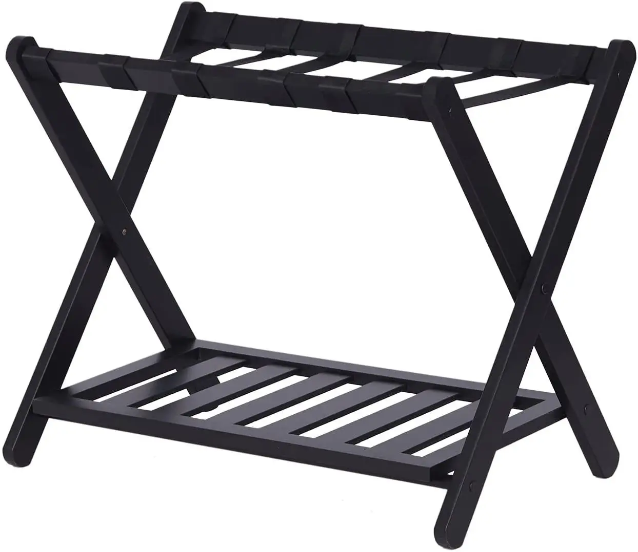 Estante plegable Nanzhu natural para almacenamiento – Organizador de hogar - imagen 5