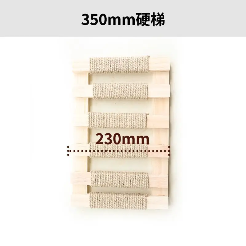 Escalera de madera maciza para mascotas, Villa especial para escalar, espada de yute, marco de escalada para gatos, escaleras para mascotas, accesorios para jaulas para gatos - imagen 5