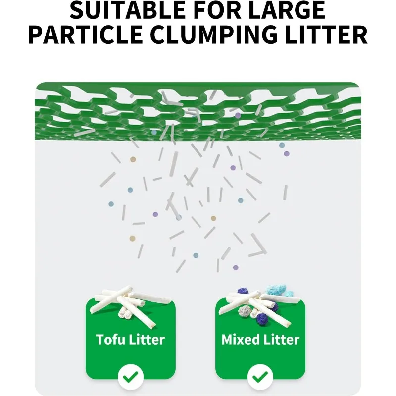 PETKIT-Juego de eliminador de arena magnética para gatos y tamiz de arena para PuraMax 2/Purobot Max Pro, caja de arena para gatos autolimpiante - imagen 3