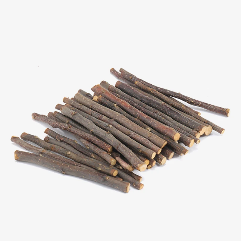 50/100/200g de dientes de conejo y hámster, palo de árbol de manzana, juguetes molares para masticar, perchas de rama, juguetes para morder, palo, juguete para animales pequeños - imagen 4