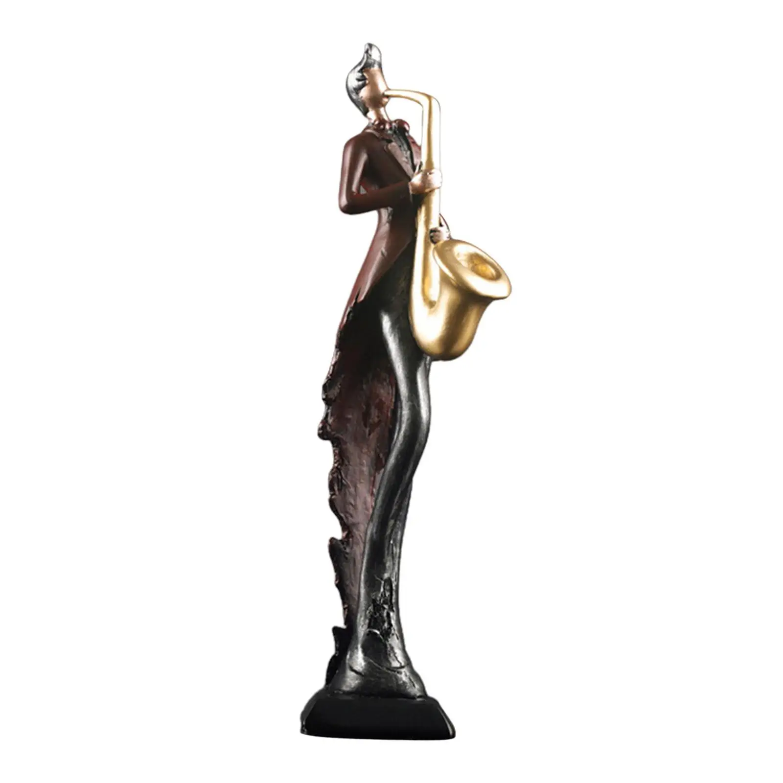 12inch Musical Instrument Player Figurine Table Ornament Handicraft Resin Miniature for Household Kitchen Dining Multipurpose