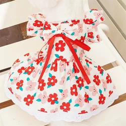 Vestido princesita con lazo para perros – Ropa verano suave