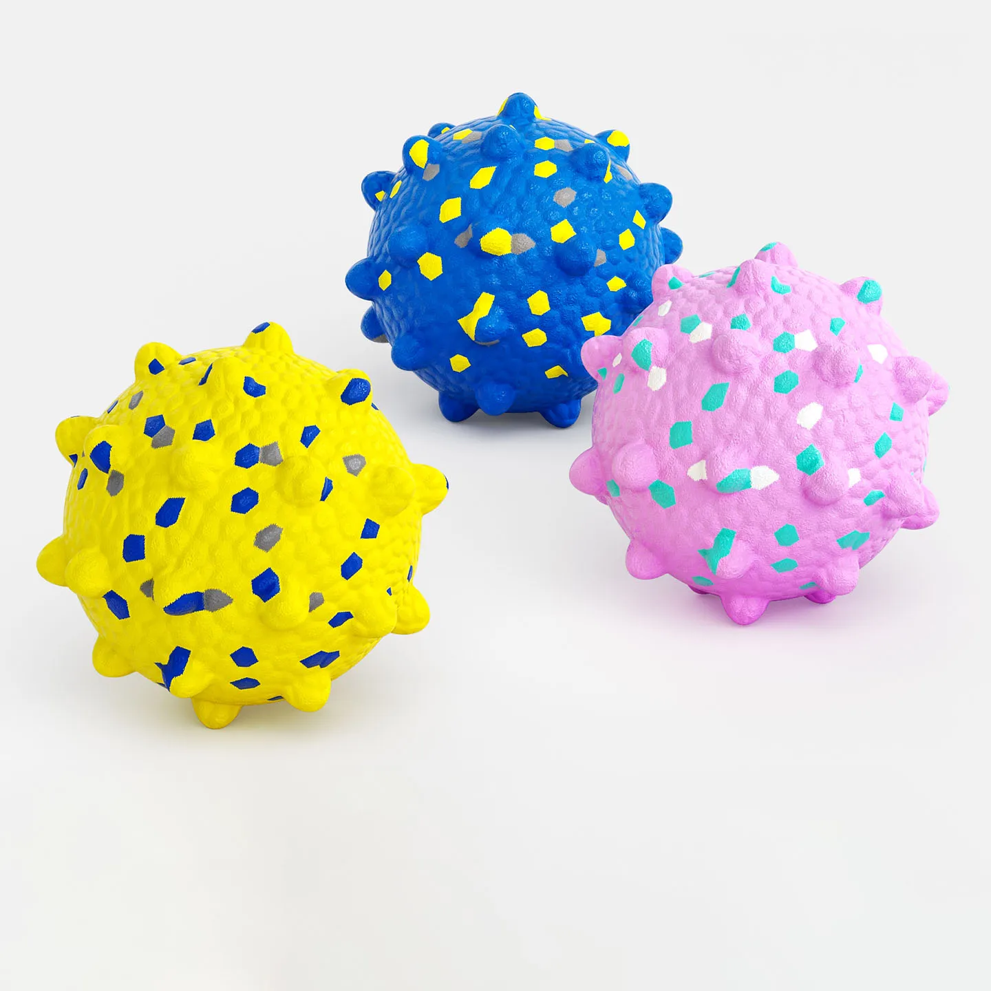 Bola para masticar indestructible para perros, juguete autoadhesivo para aliviar el aburrimiento, limpieza de la dentición, bola explosiva duradera para