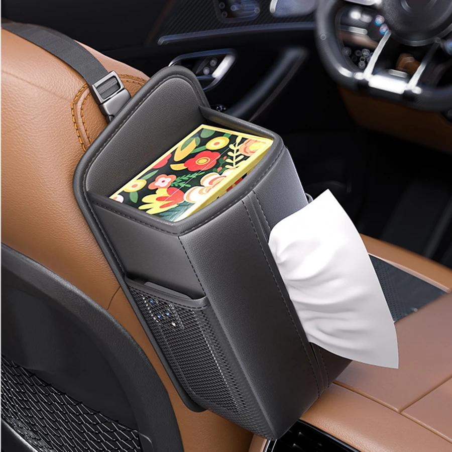 Bolsa organizadora lateral para asiento de coche – Para gatos y perros - imagen 5