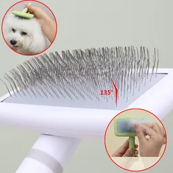 Cepillo deslanador para perros y gatos, elimina nudos y pelo muerto