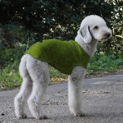 Sudadera cálida para perros medianos – Abrigo suave Bedlington