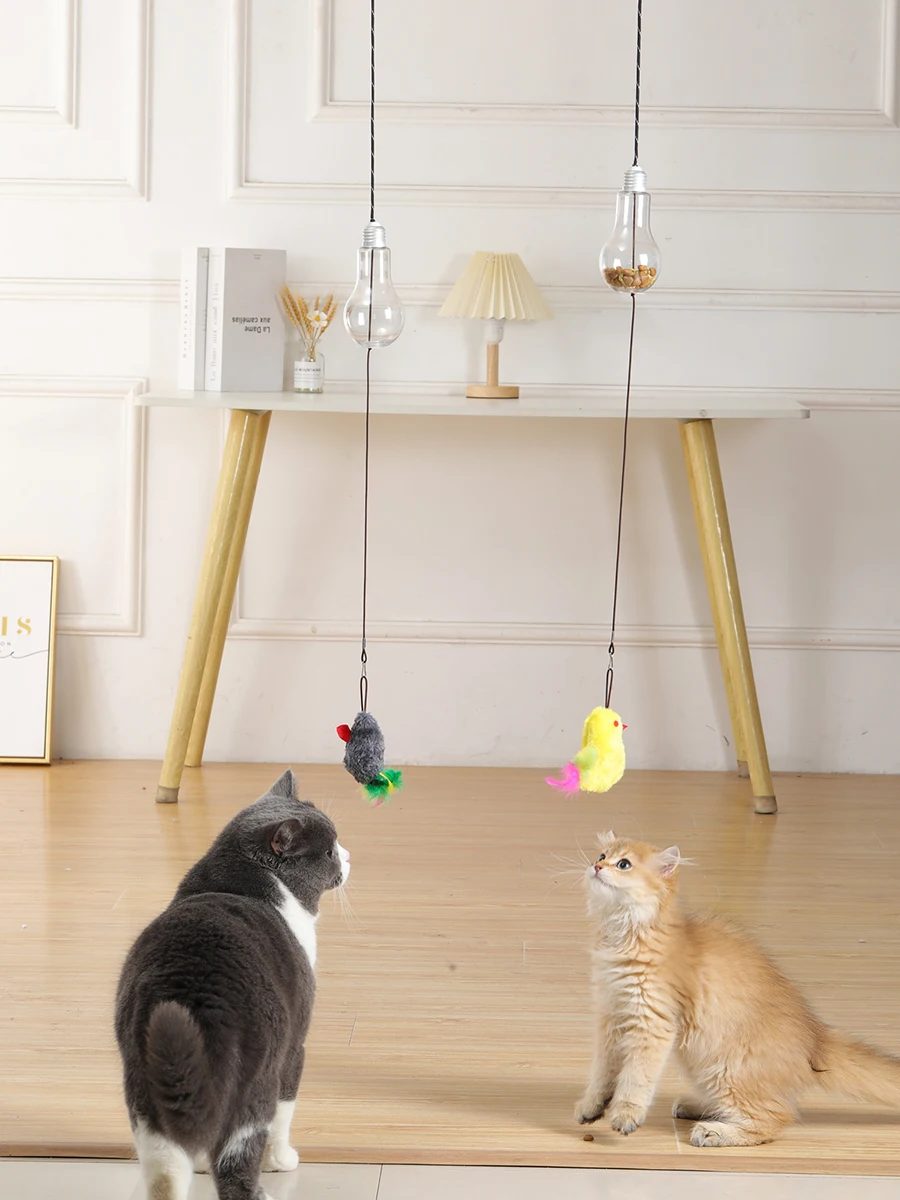 Juguete interactivo para gatos, comedero para mascotas, dispensador de comida para gatitos - imagen 3