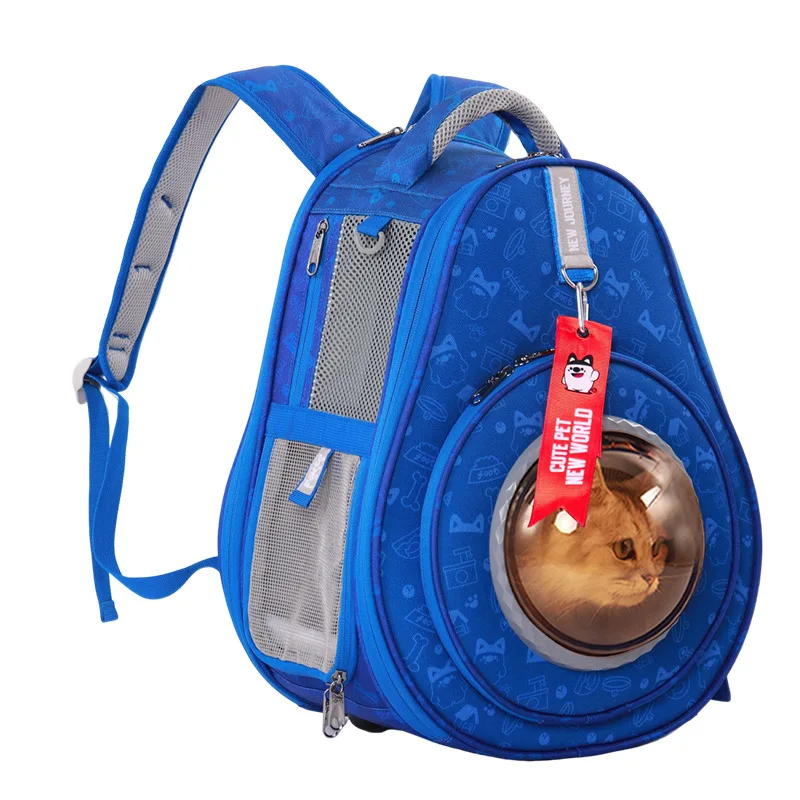 Bolsas para gatos, bolsa portátil para salir, cápsula espacial transparente, mochila para gatos de doble hombro, bolsa de aguacate, bolsas para perros de gran capacidad - imagen 5